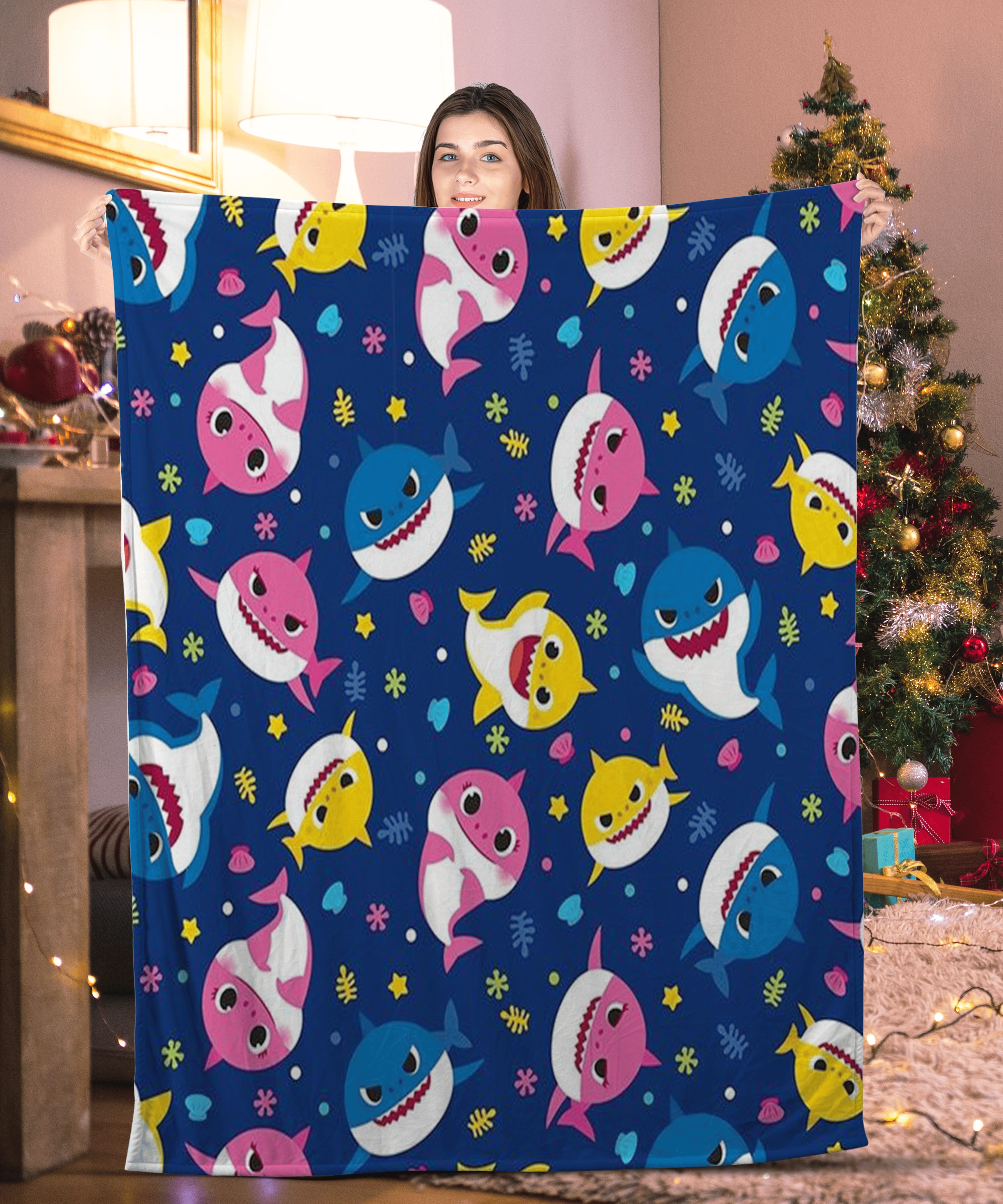 Baby Shark Official Fleece Throw Shark Blanket