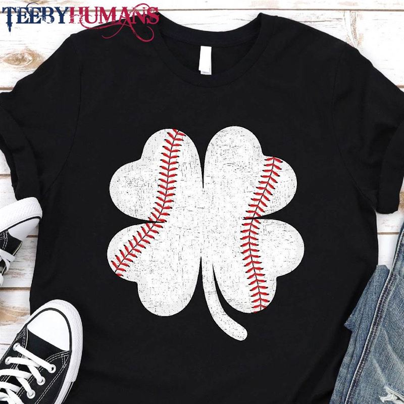 Baseball St Patricks Day Boys Girls Men Women Shamrock T-Shirt Classic Hoodie