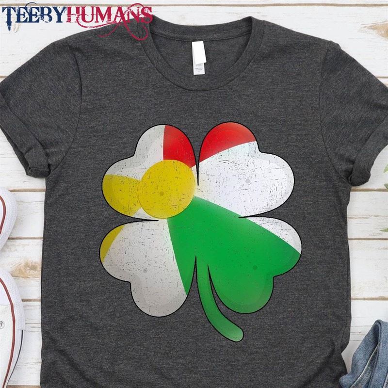 Beach Volleyball Shamrock Lucky Clover Irish St Patrick’s Day Boys T-Shirt Hoodie Unisex