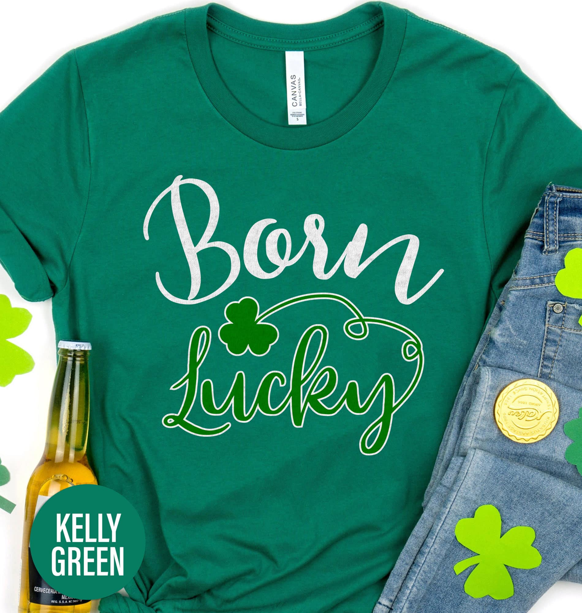 Born Lucky St. Patrick’s Day T shirt