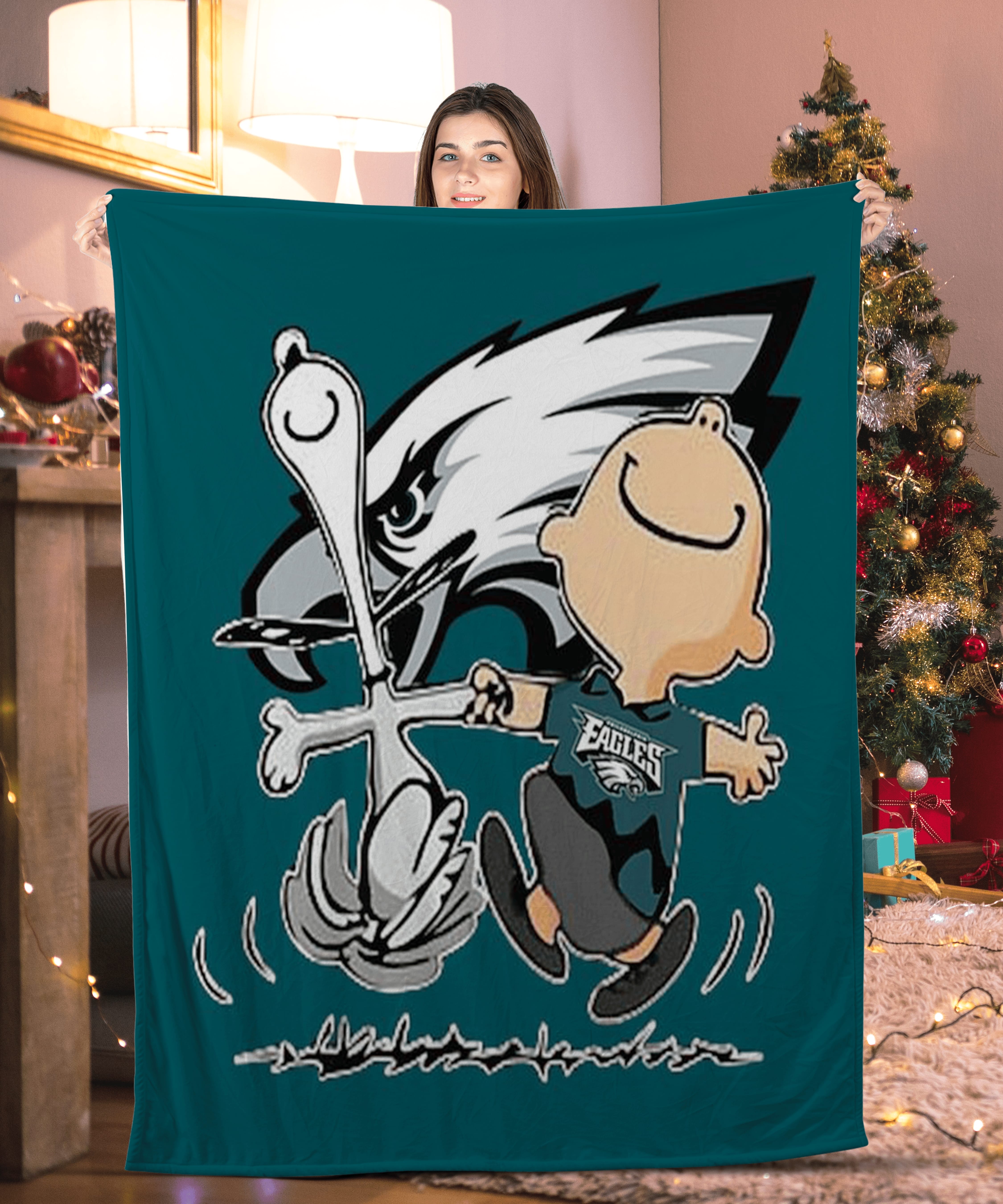 Charlie Brown Philadelphia Eagles Blanket