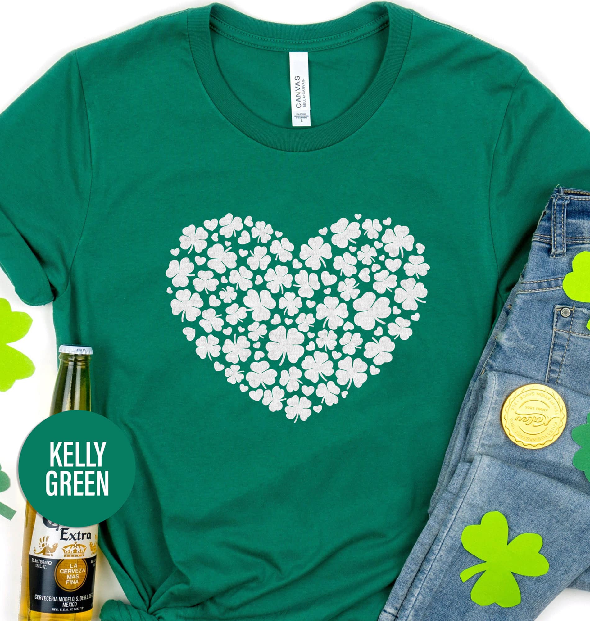 Clover Heart T St. Patrick’s Day T shirt