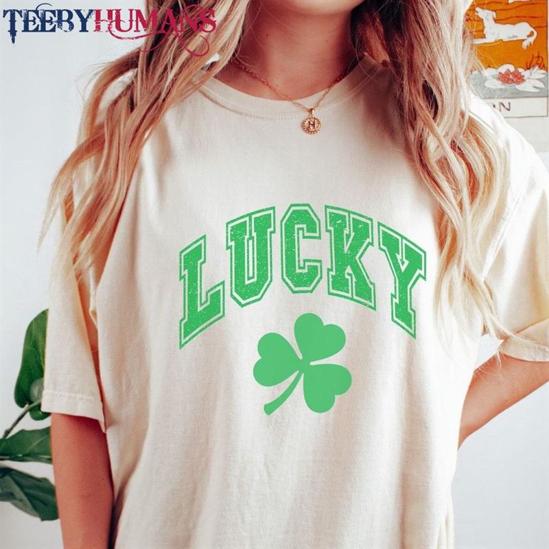 Comfort Colors St Patricks Day Shirt Retro Pattys Lucky Hoodie Unisex