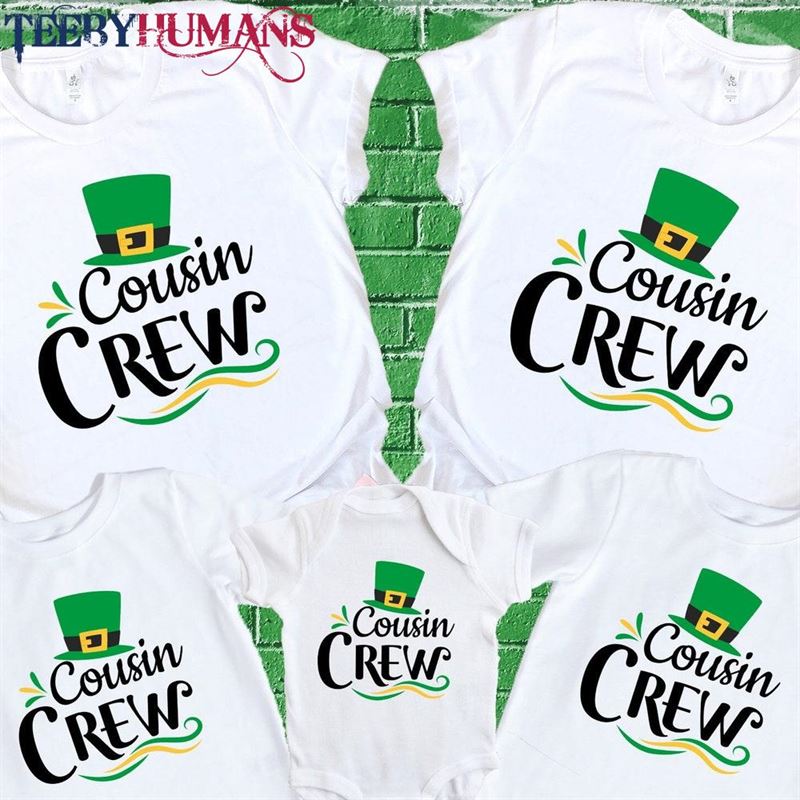 Cousin Crew St Patrick’s Day T-Shirt Long Sleeve Hoodie Classic