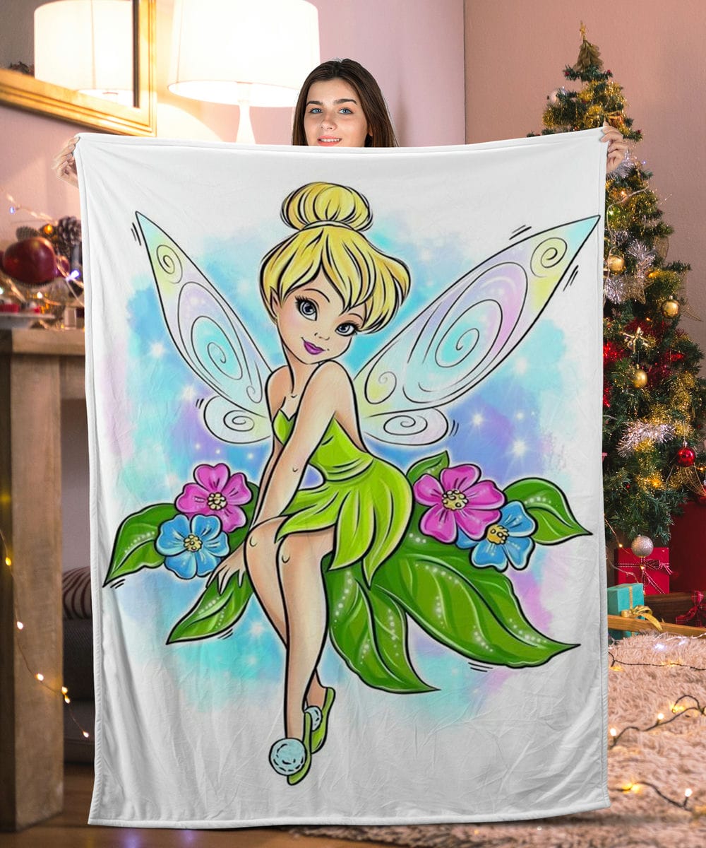 Cute Flower Fairy Tinkerbell Blanket