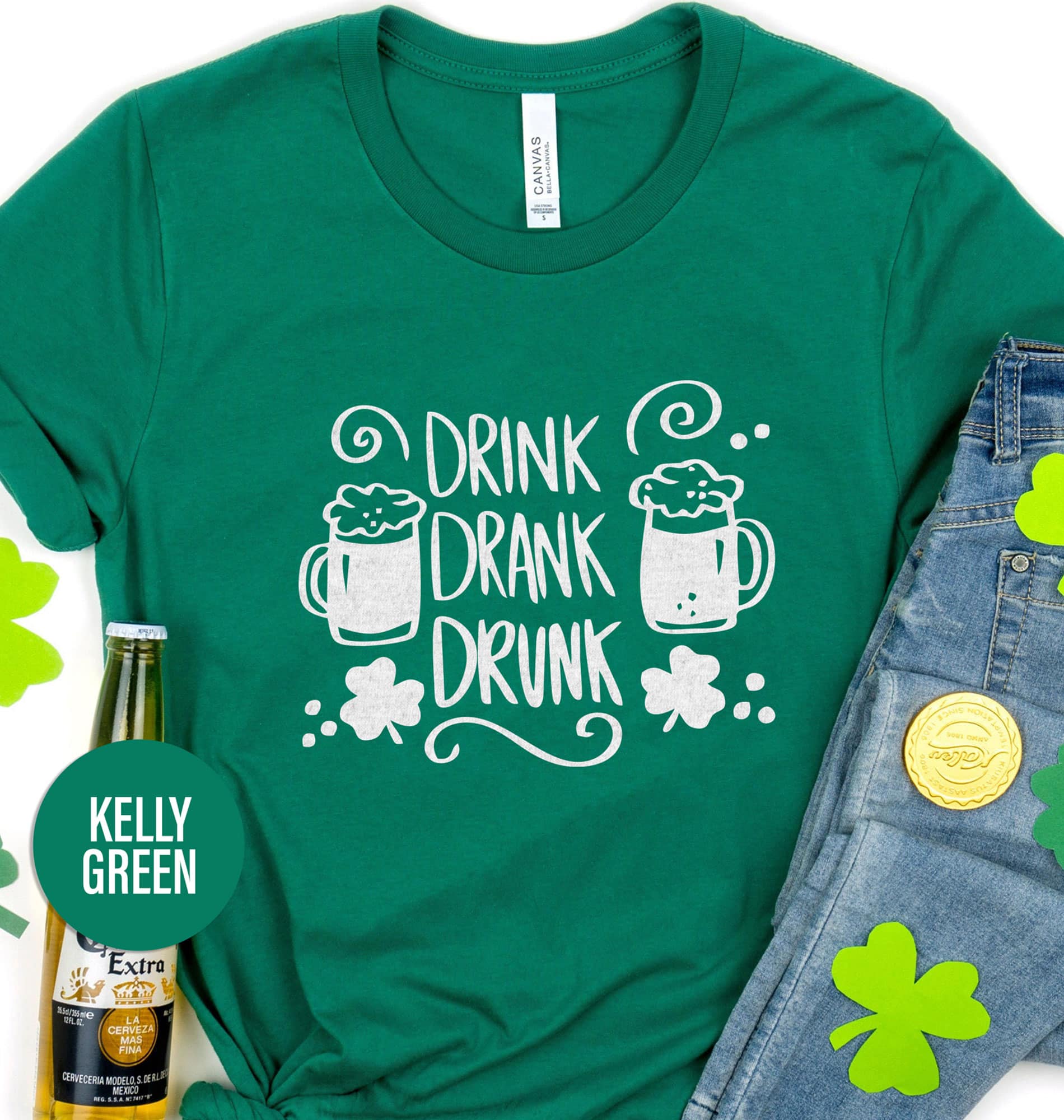 Drink Drank Drunk St. Patrick’s Day T shirt