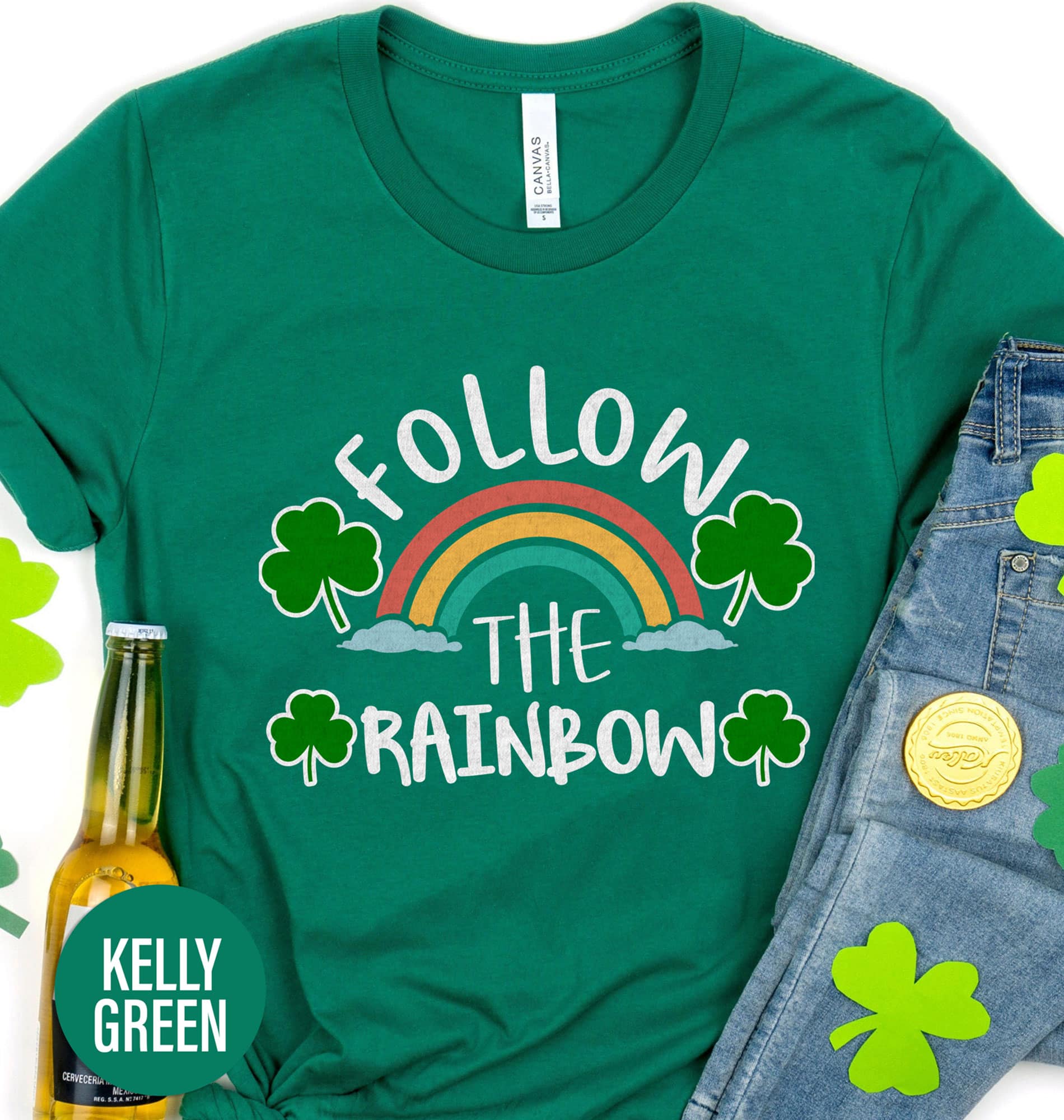 Follow the Rainbow St. Patrick’s Day T shirt