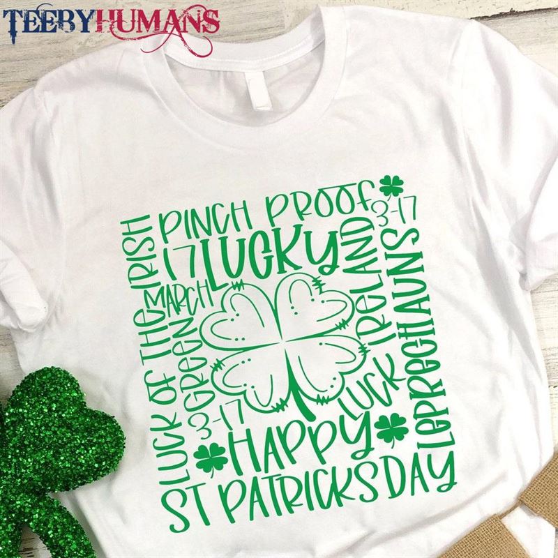 Four Leaf Clover St Patty’s Tee Patrick T-Shirt Unisex