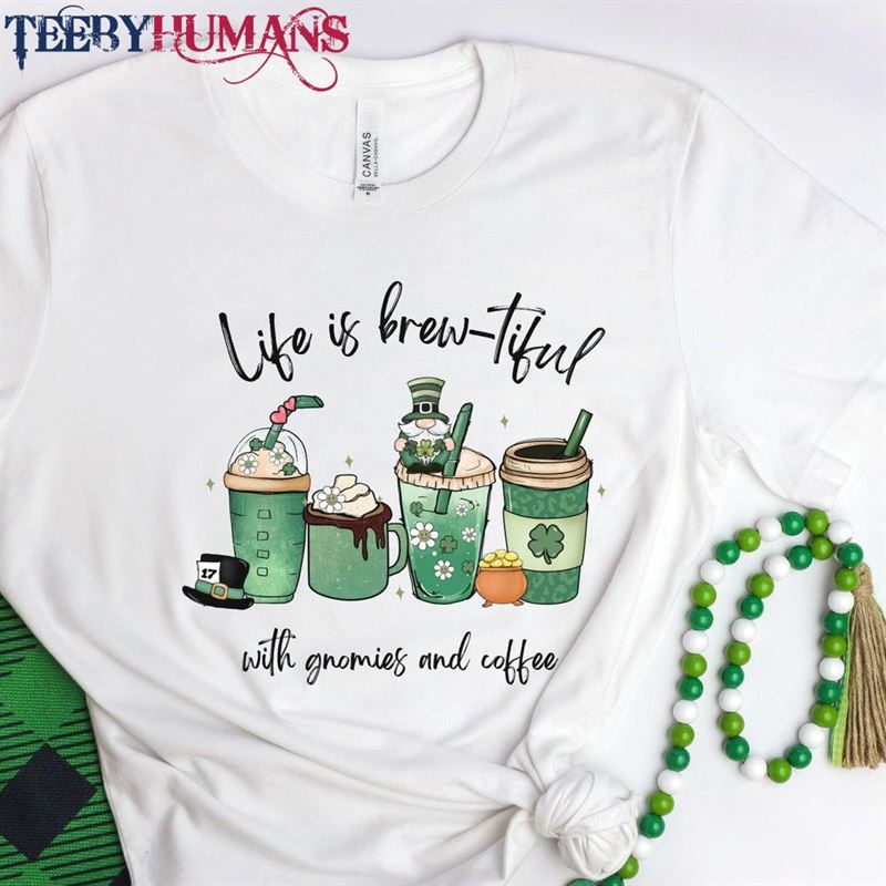 Gnome St Patrick’s Day Coffee Shirt Unisex Hoodie