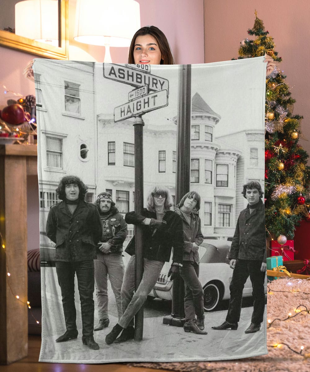 Grateful Dead On The Corner of Haight & Ashbury Grateful Dead Blanket