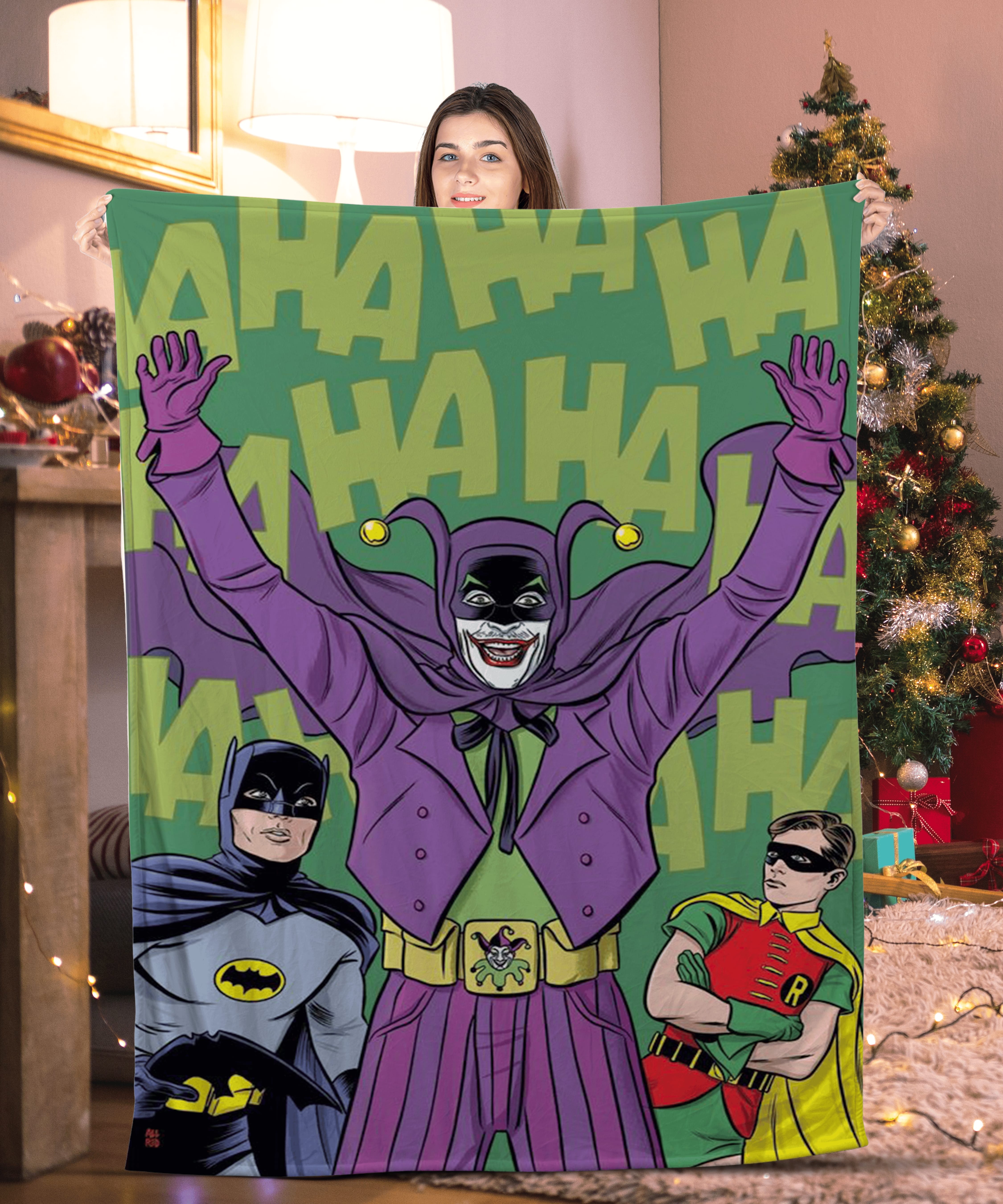 Ha Ha Joker And  Batman Blanket