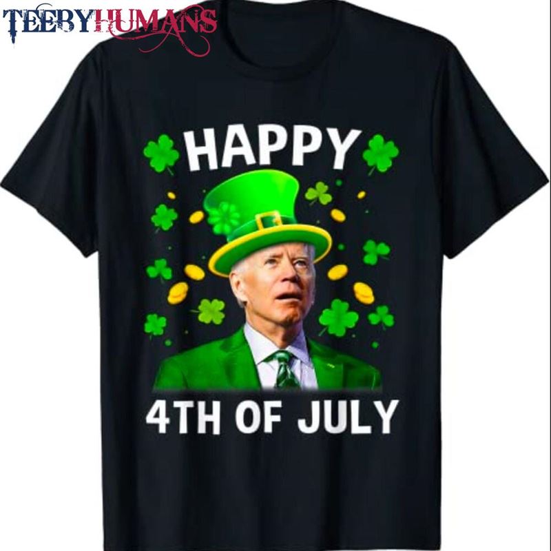 Happy 4Th Of July Confused Joe Biden St Patricks Day T-Shirt Shirt Classic