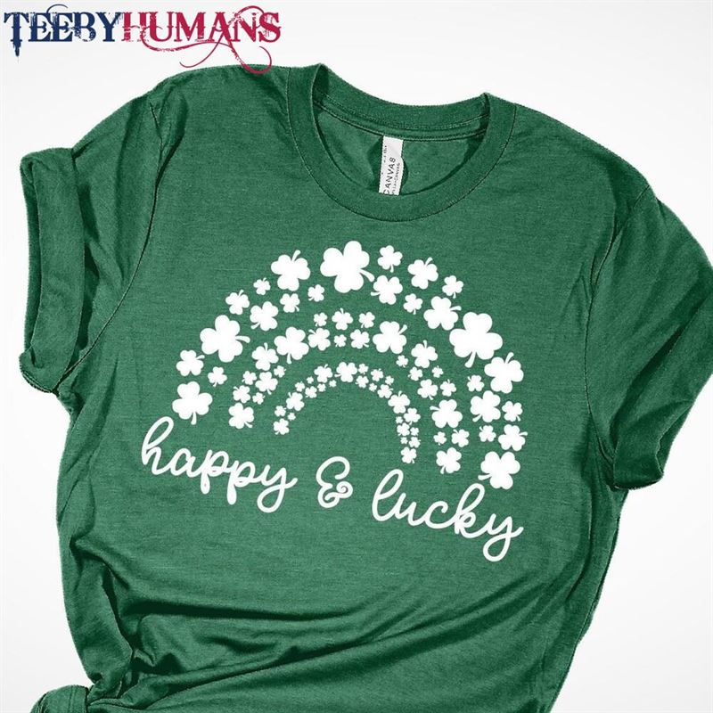 Happy And Lucky Shirt St Patricks Day Irish Unisex Hoodie