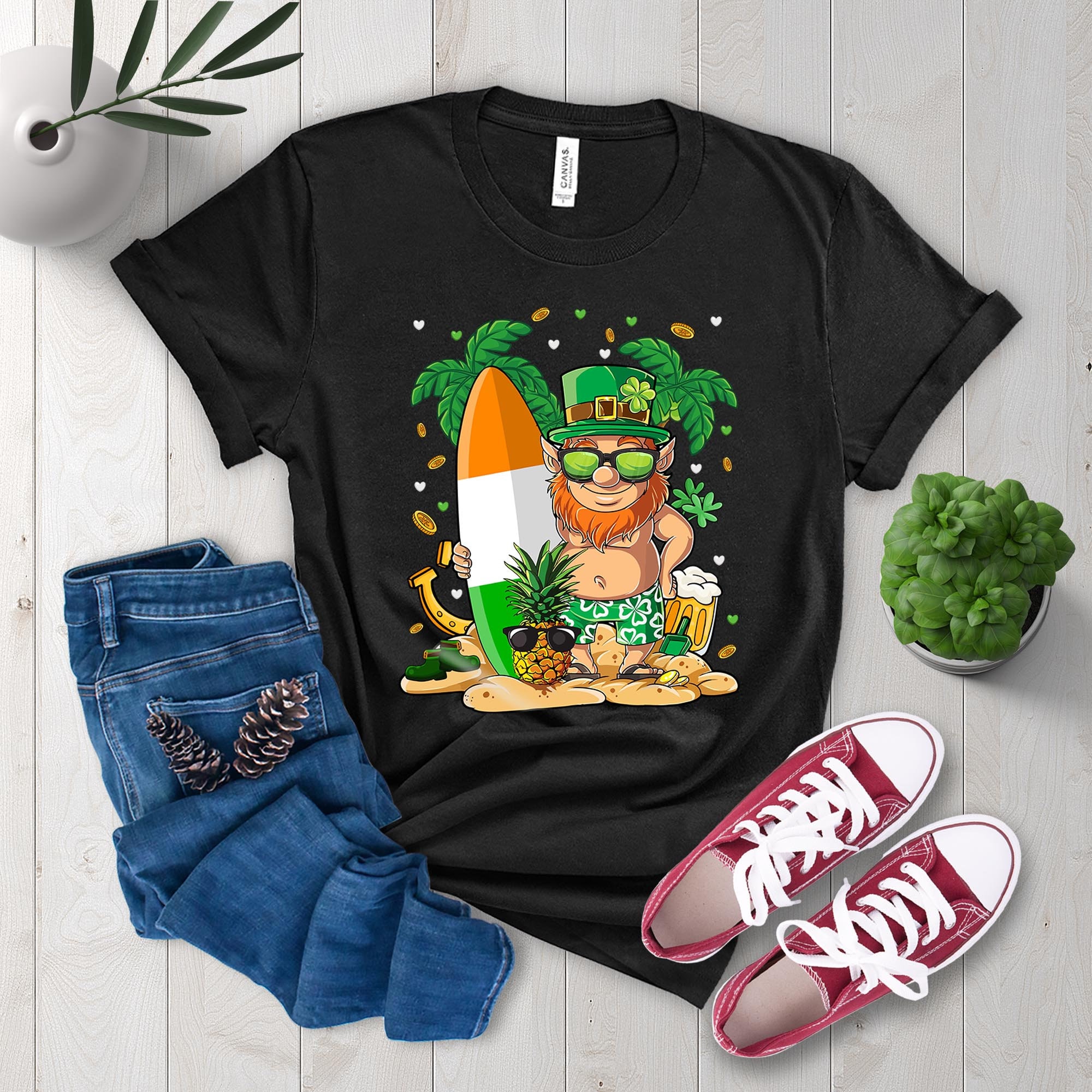 Happy St Patrick’s Day Leprechaun Hawaii Shirt