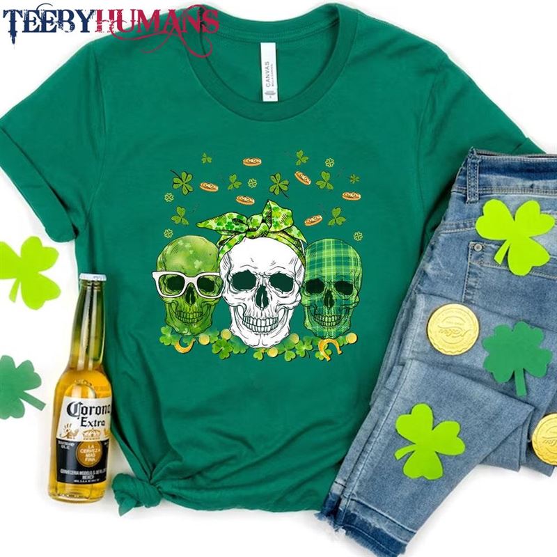 Happy St Patrick’s Day Shirt Patricks Skull Hoodie Classic