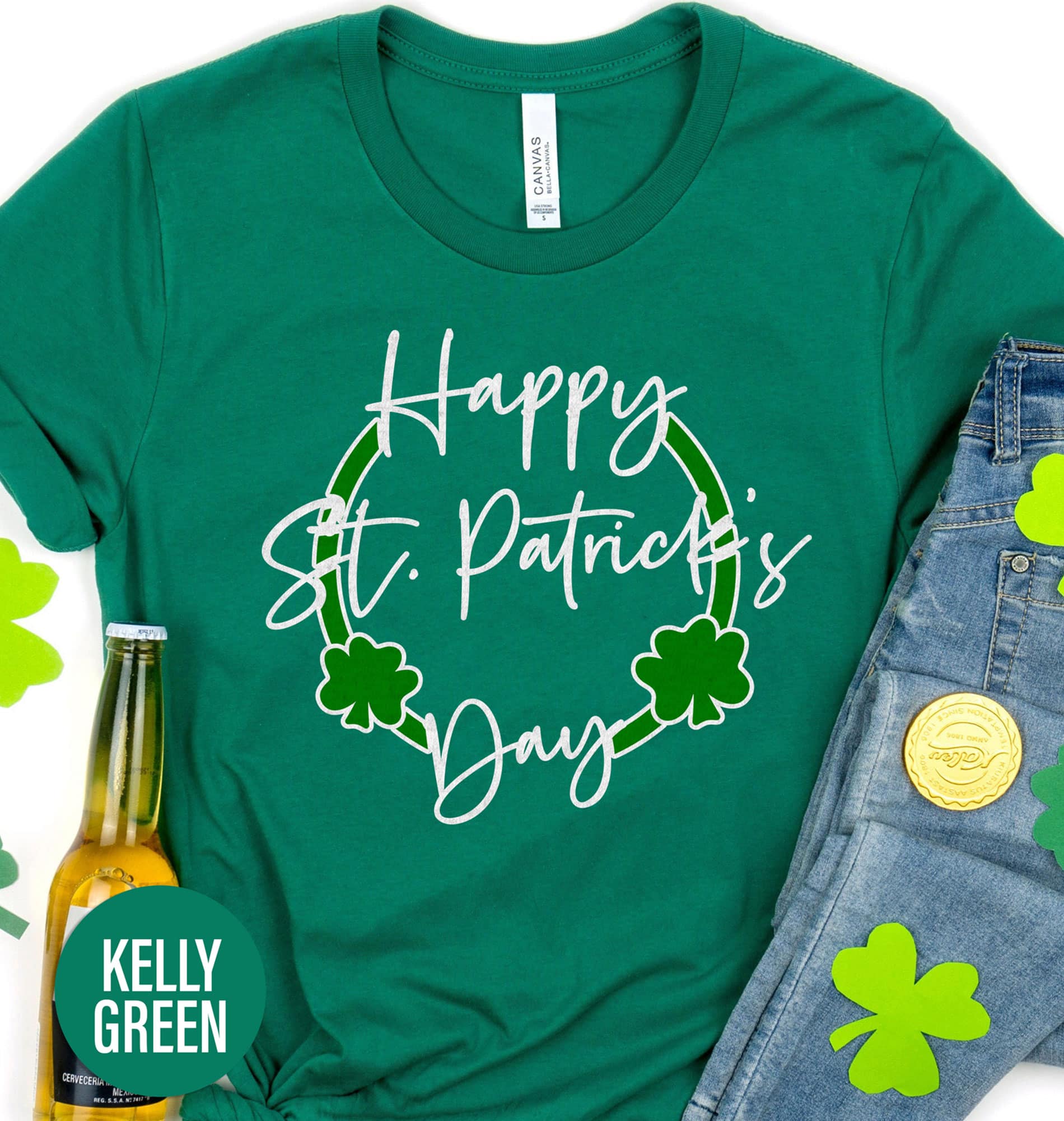 Happy St. Patricks Day Clover Ring St. Patrick’s Day T shirt