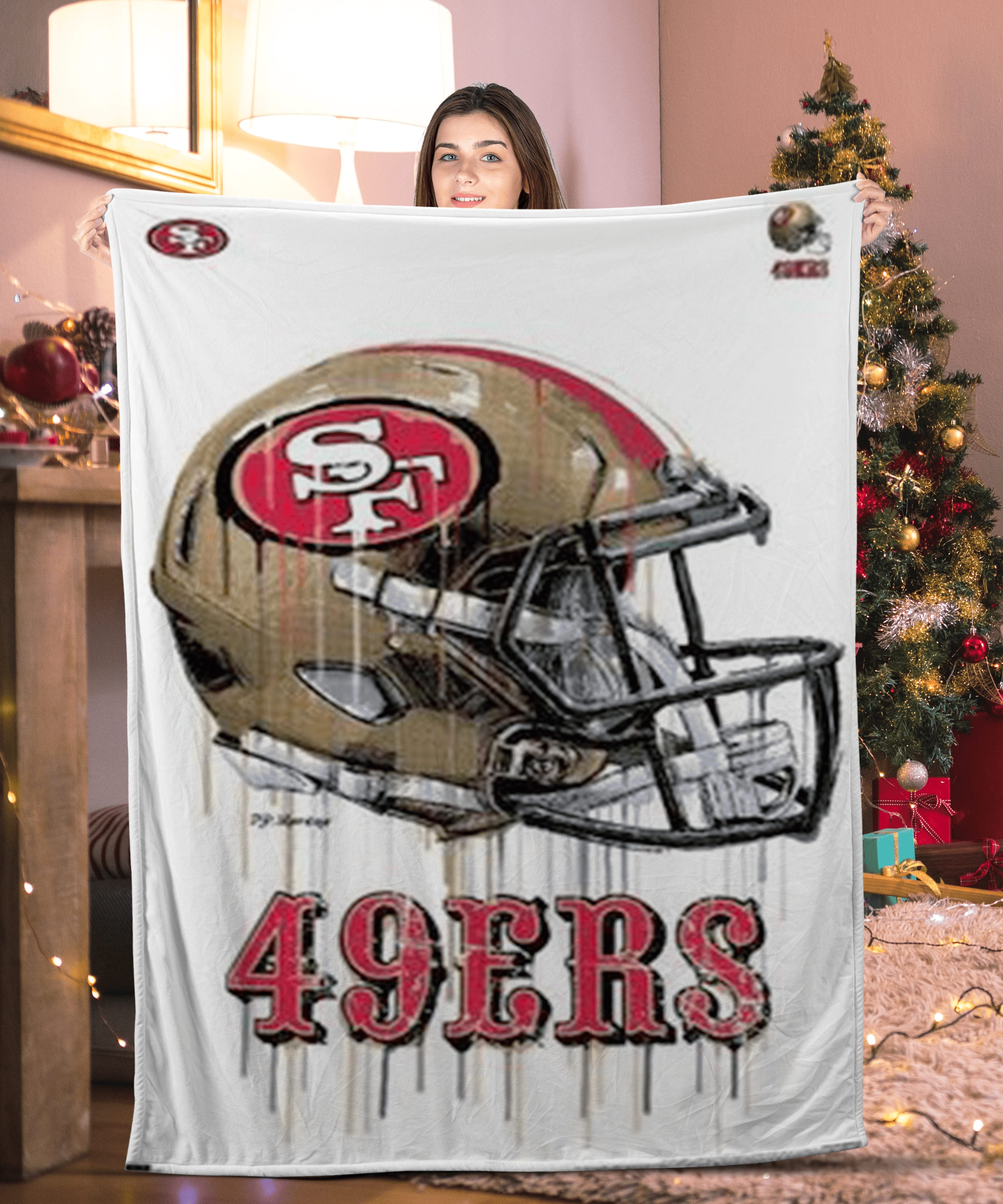 Helmet San Francisco 49ERS Blanket