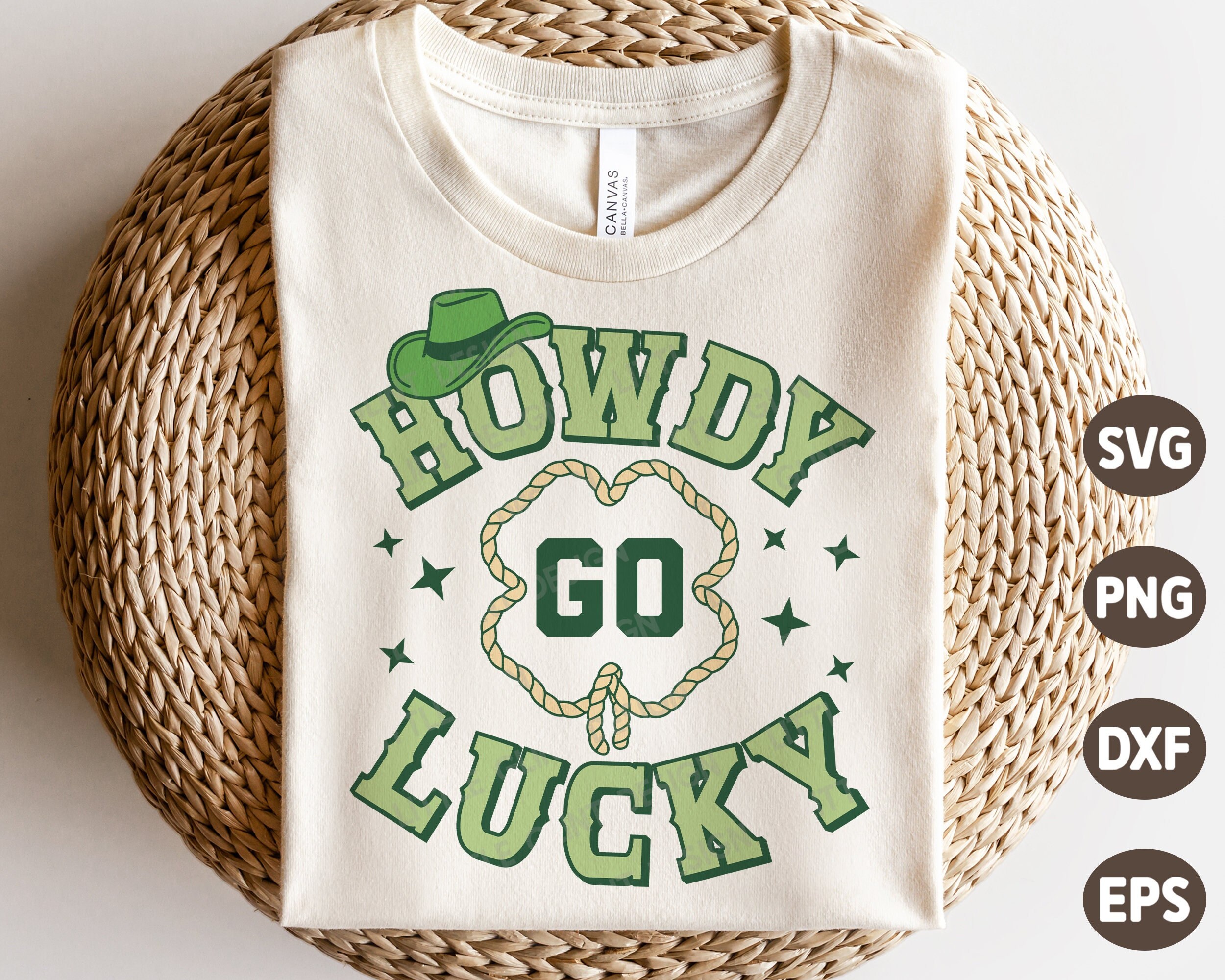 Howdy Go Lucky Western St Patricks Day Shirt