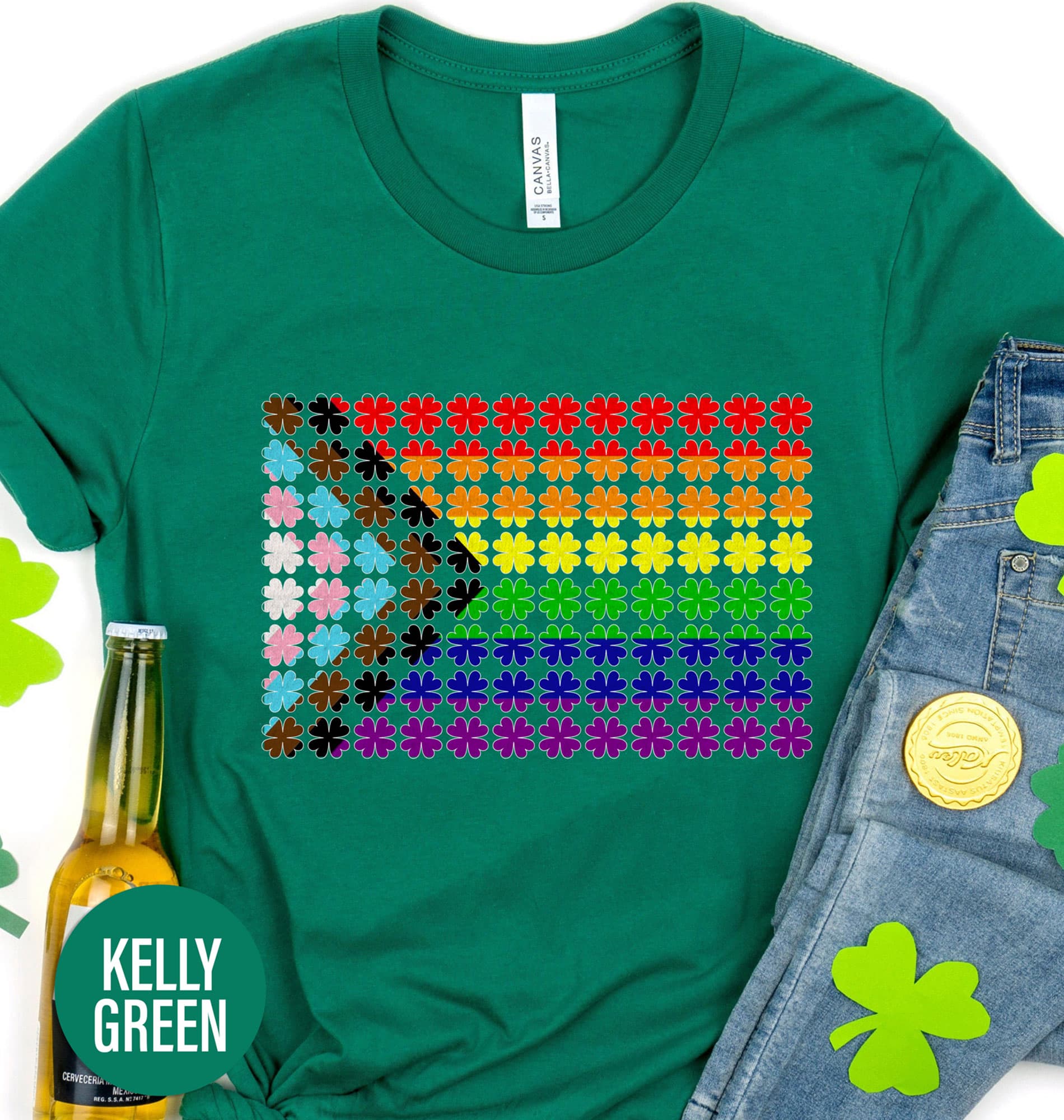 Inclusive Four Leaf Clover Tee St. Patrick’s Day T shirt