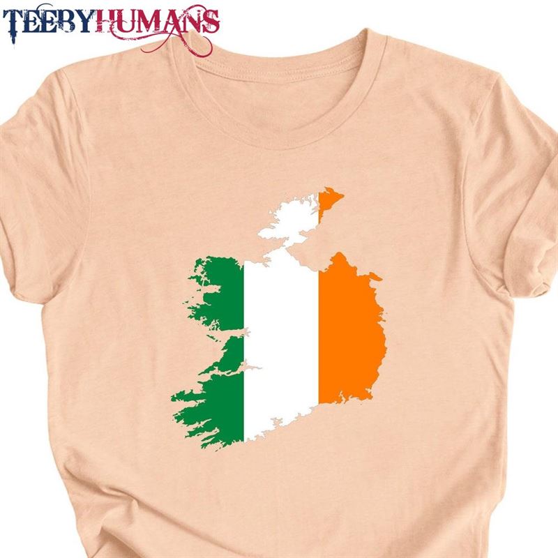 Ireland Map T-Shirt Irish Flag Shirt St Patrick Classic