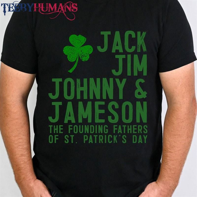 Jack Jim Johnny Jameson St Patrick’s Day Unisex Softstyle T-Shirt Sweatshirt