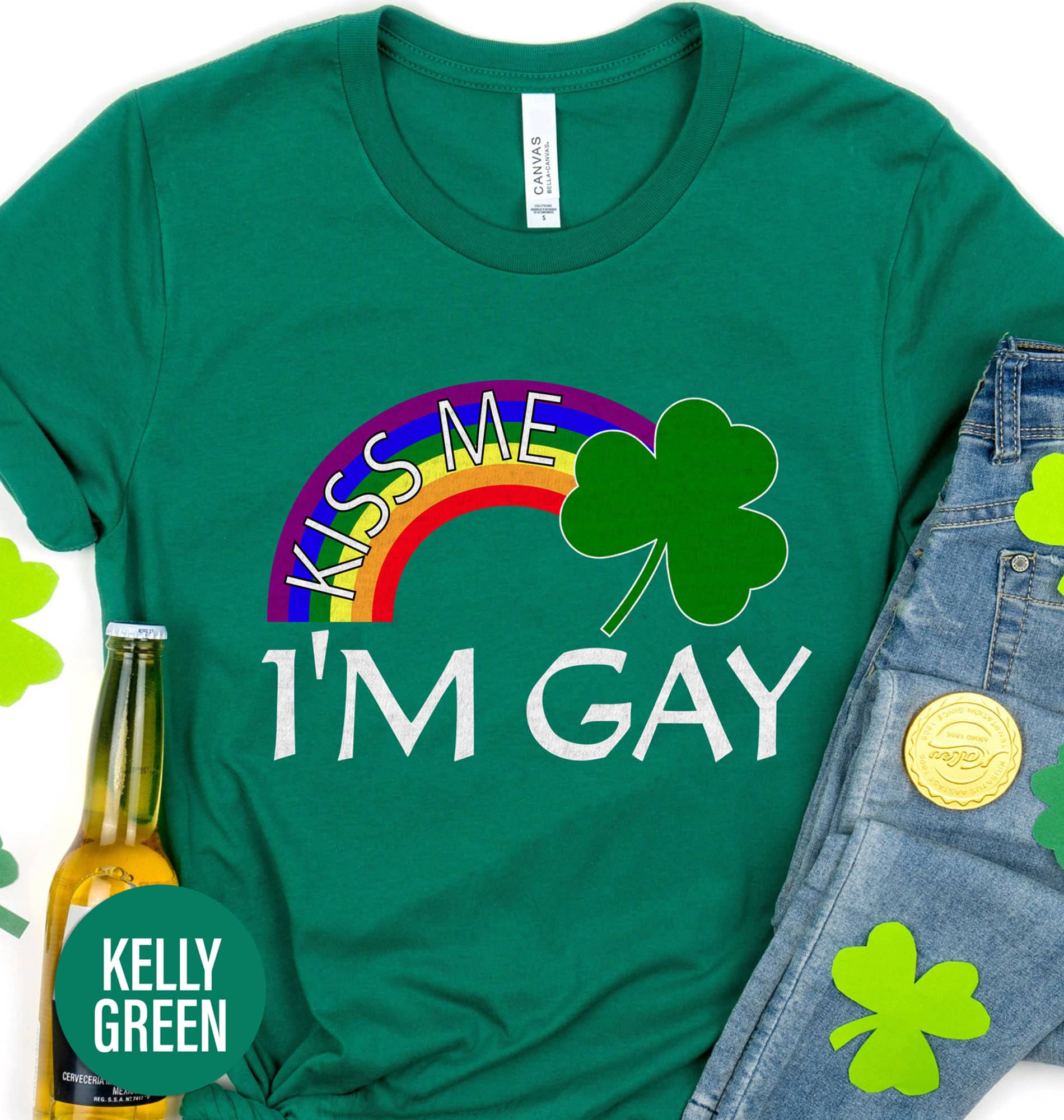 Kiss Me I’m Gay Saint Patricks Day St. Patrick’s Day T shirt