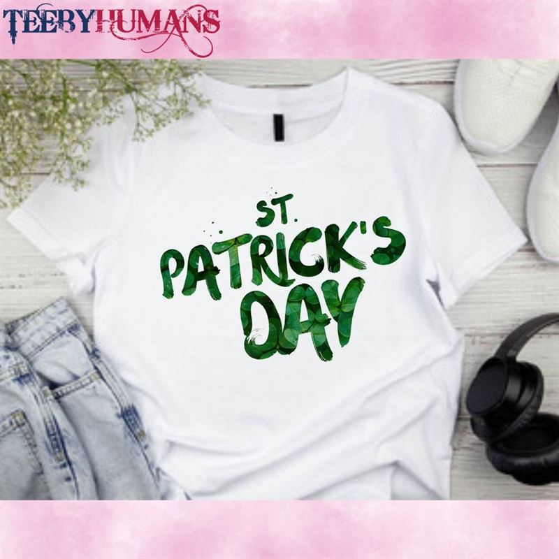 Leaf Pattern T Shirt Patricks Day Tee Unisex T-Shirt