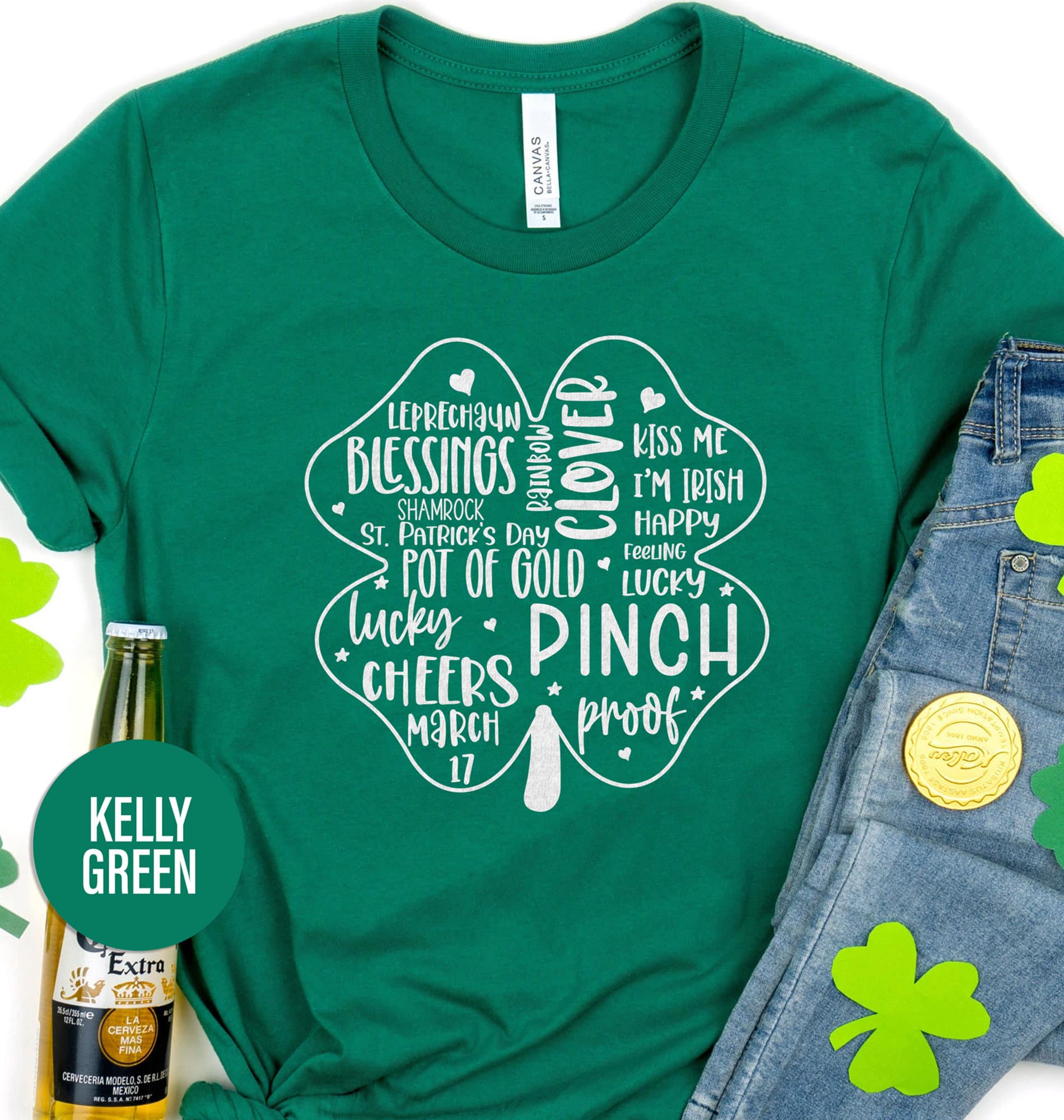 Leprechuan Blessings Clover Tee St. Patrick’s Day T shirt