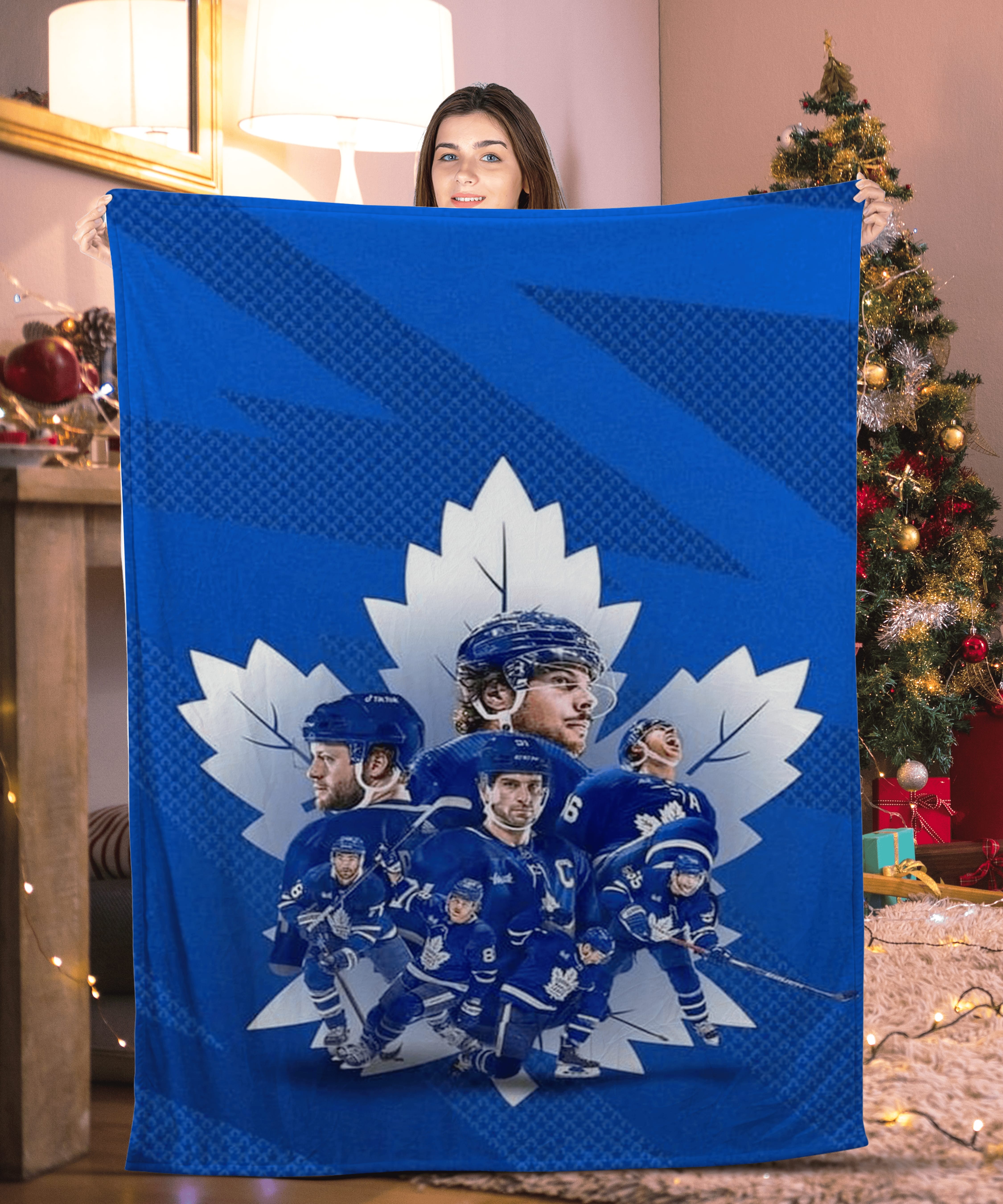 Line Up Toronto Maple Leafs Blanket