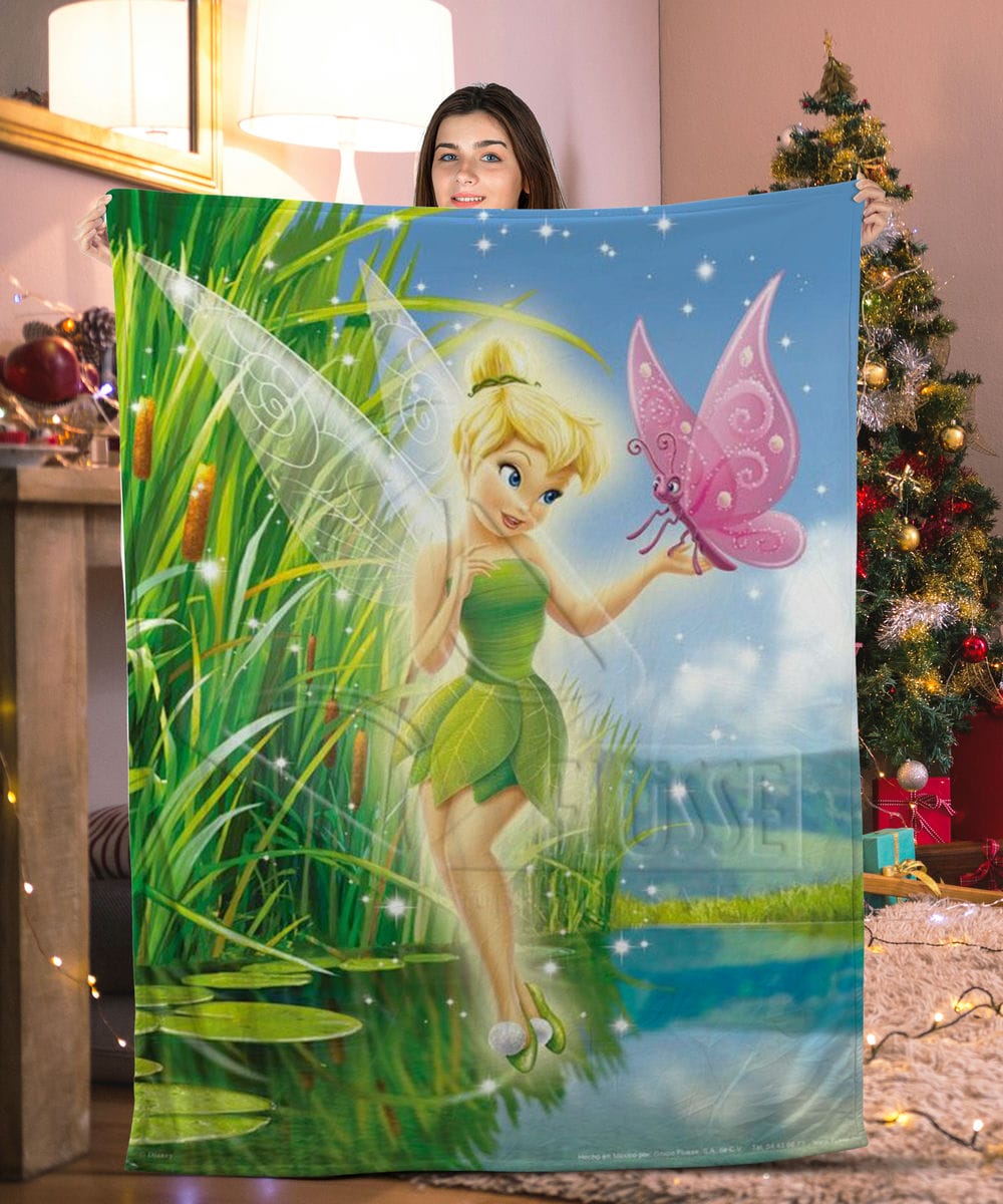 Lovely Fairies and Butterfly TinkerBell Blanket