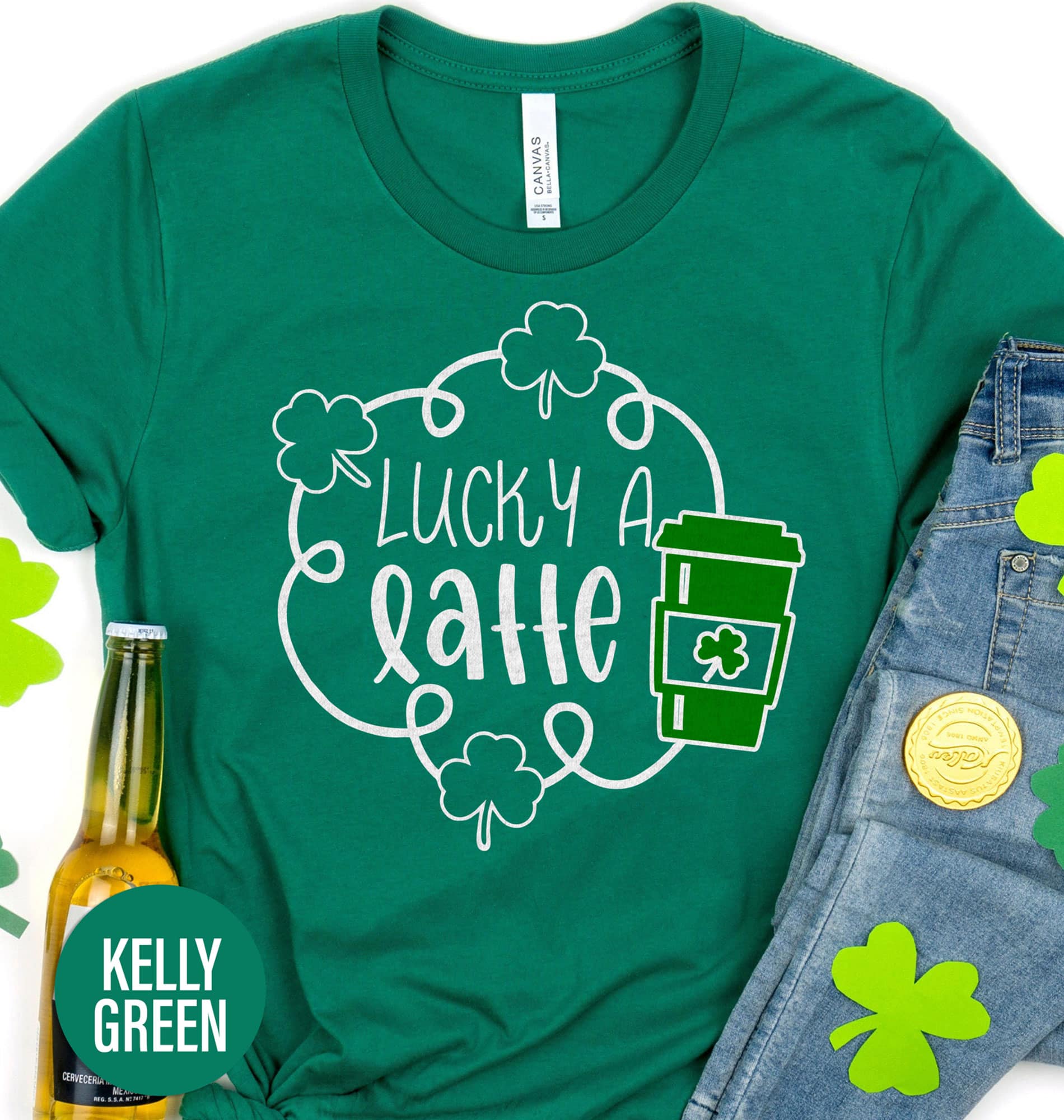 Lucky a Latte St. Patrick’s Day T shirt