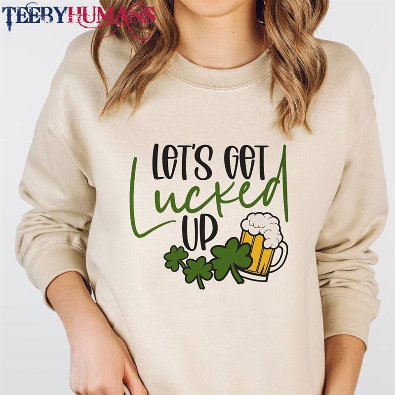 Lucky And I Gnome It Women Sweatshirt St Patricks Day For Her Designs Gift Classic Unisex