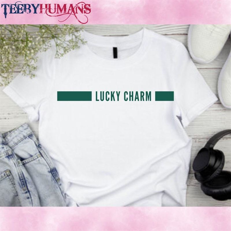 Lucky Charm Patricks Day T Shirt Minimalist St Patrick Sweatshirt T-Shirt