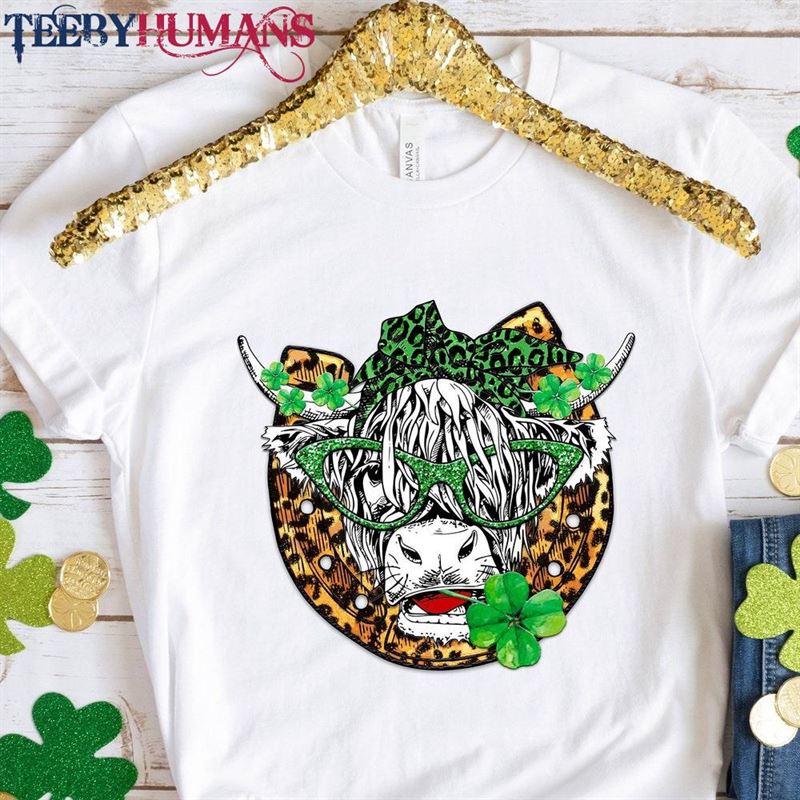 Lucky Cow Patrick Day Shirt T-Shirt Unisex