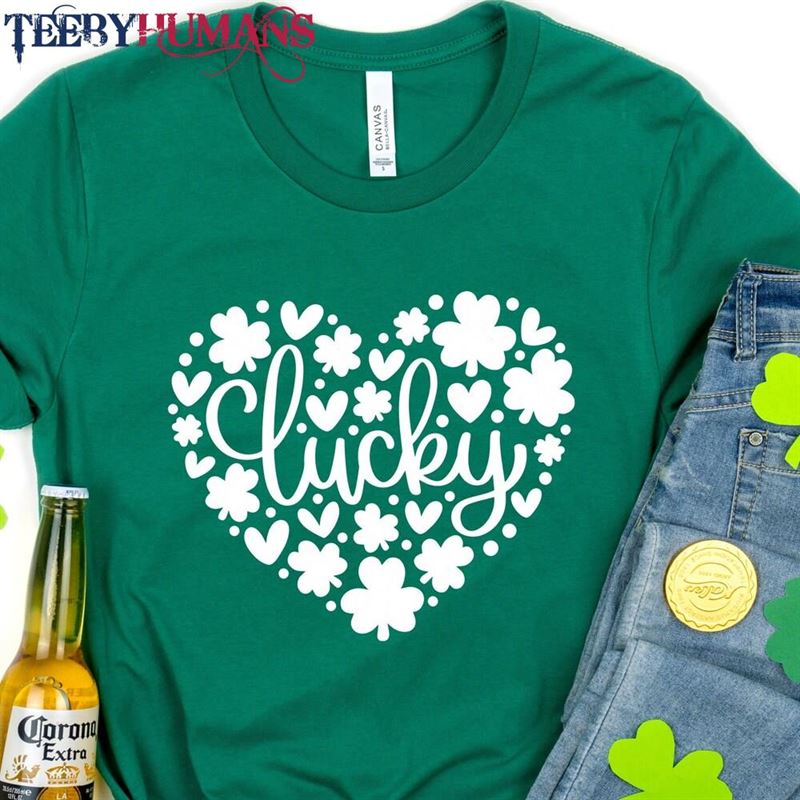 Lucky Hearts Shirt St Patricks Day Irish Gifts Hoodie Sweatshirt