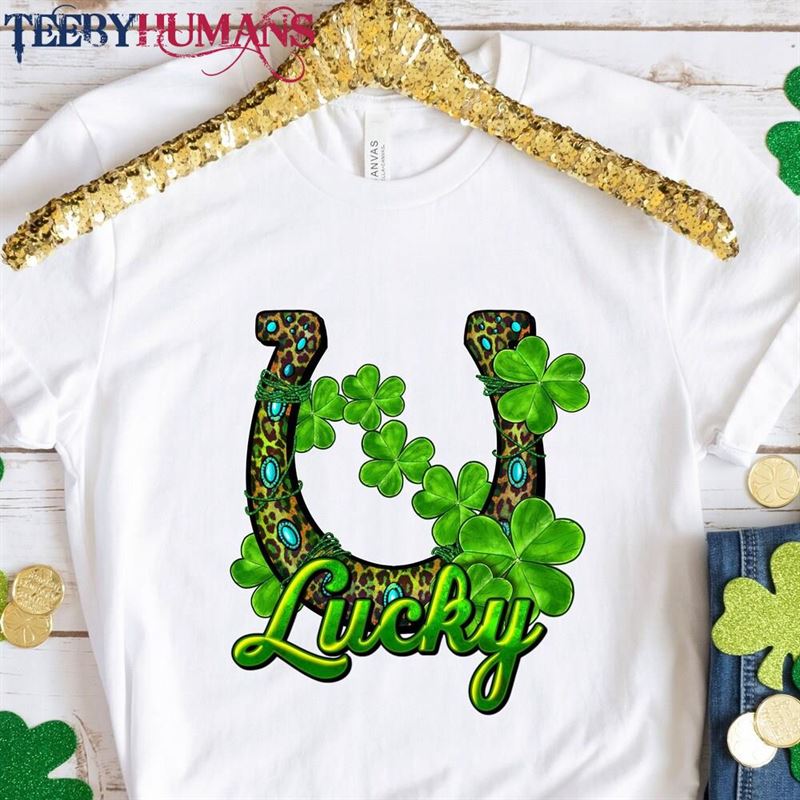 Lucky Horseshoe Patrick Day Shirt Hoodie Sweatshirt