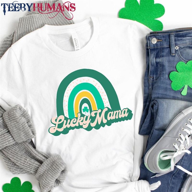 Lucky Mama Shirt St Patricks Day Irish Gifts Unisex Sweatshirt