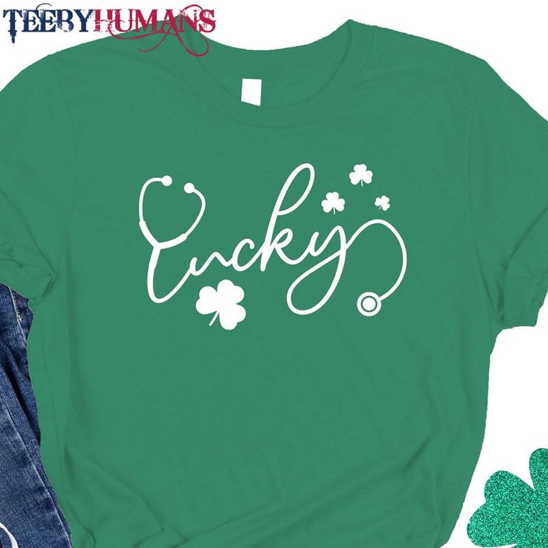 Lucky Nurse Shirt St Patricks Day Irish Hoodie T-Shirt