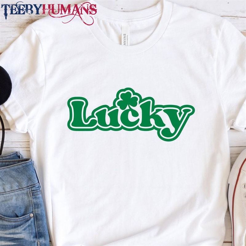 Lucky Patricks Day T-Shirt Irish Shirt Shamrock Tee Hoodie Unisex