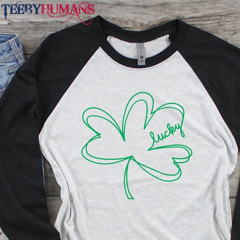 Lucky Shamrock Shirt St Patrick’s Day Baseball Raglan Irish Green Patty T-Shirt Classic