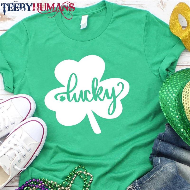 Lucky Shamrock Shirt T-Shirt St Patrick Classic