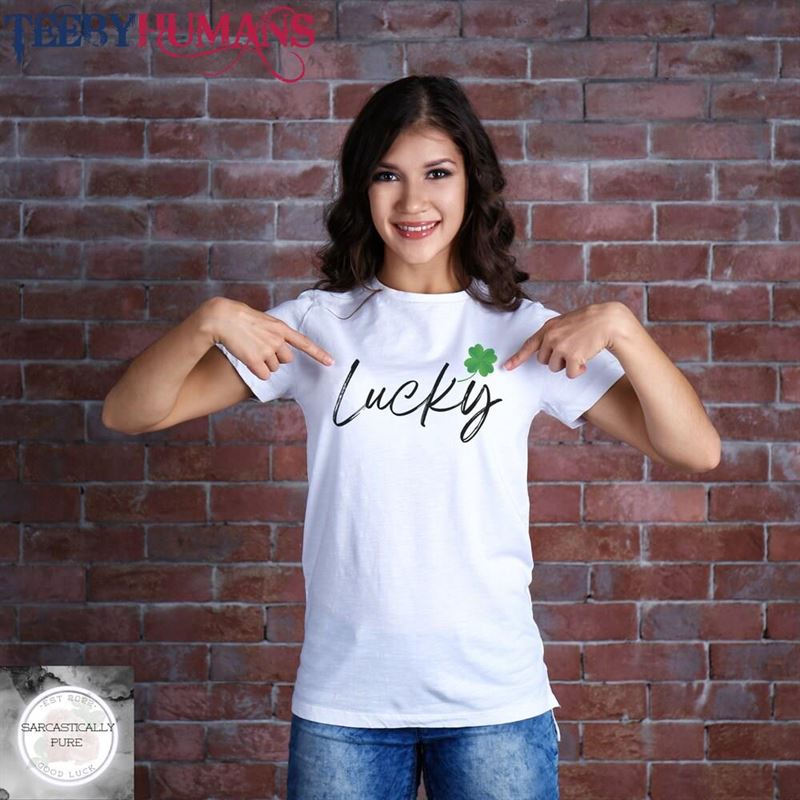 Lucky Shamrock Tee St Patrick’s Day Shirt Women Saint Shirts Cute Paddy Unisex T-Shirt