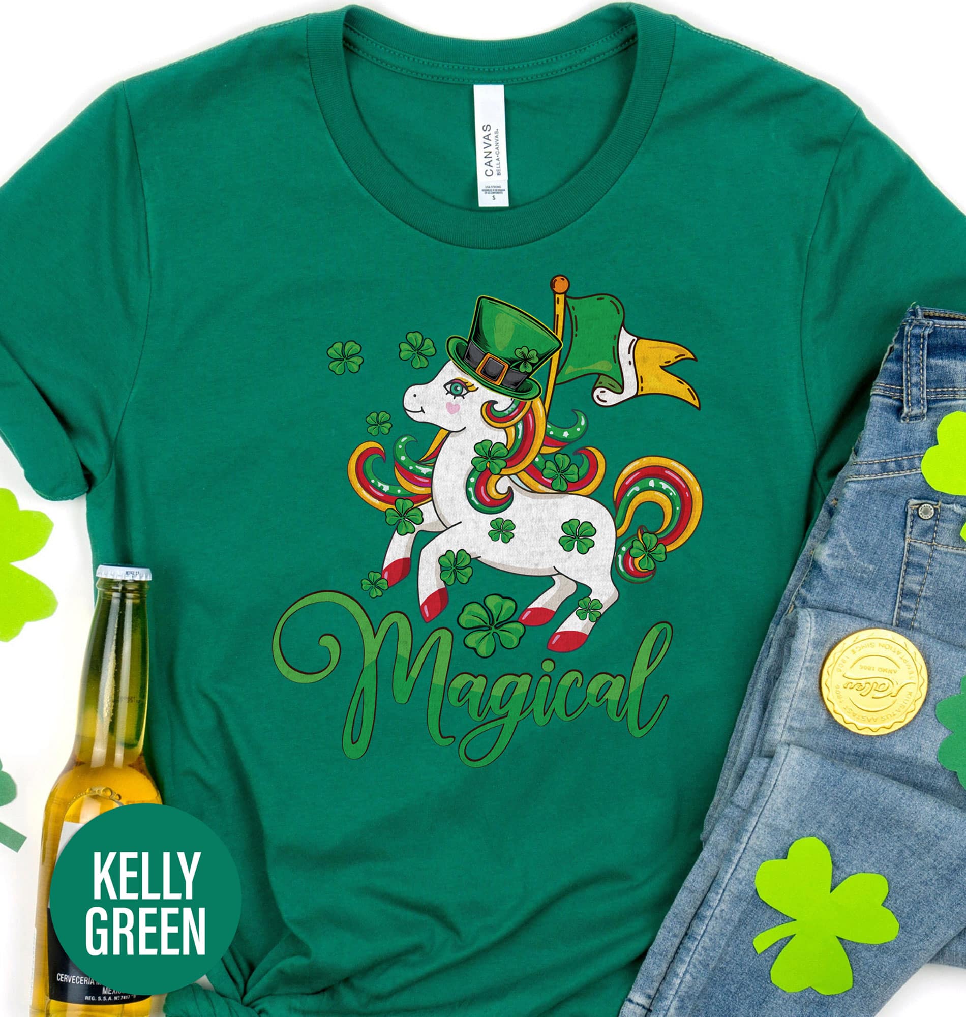 Magical Unicorn St. Patrick’s Day T shirt