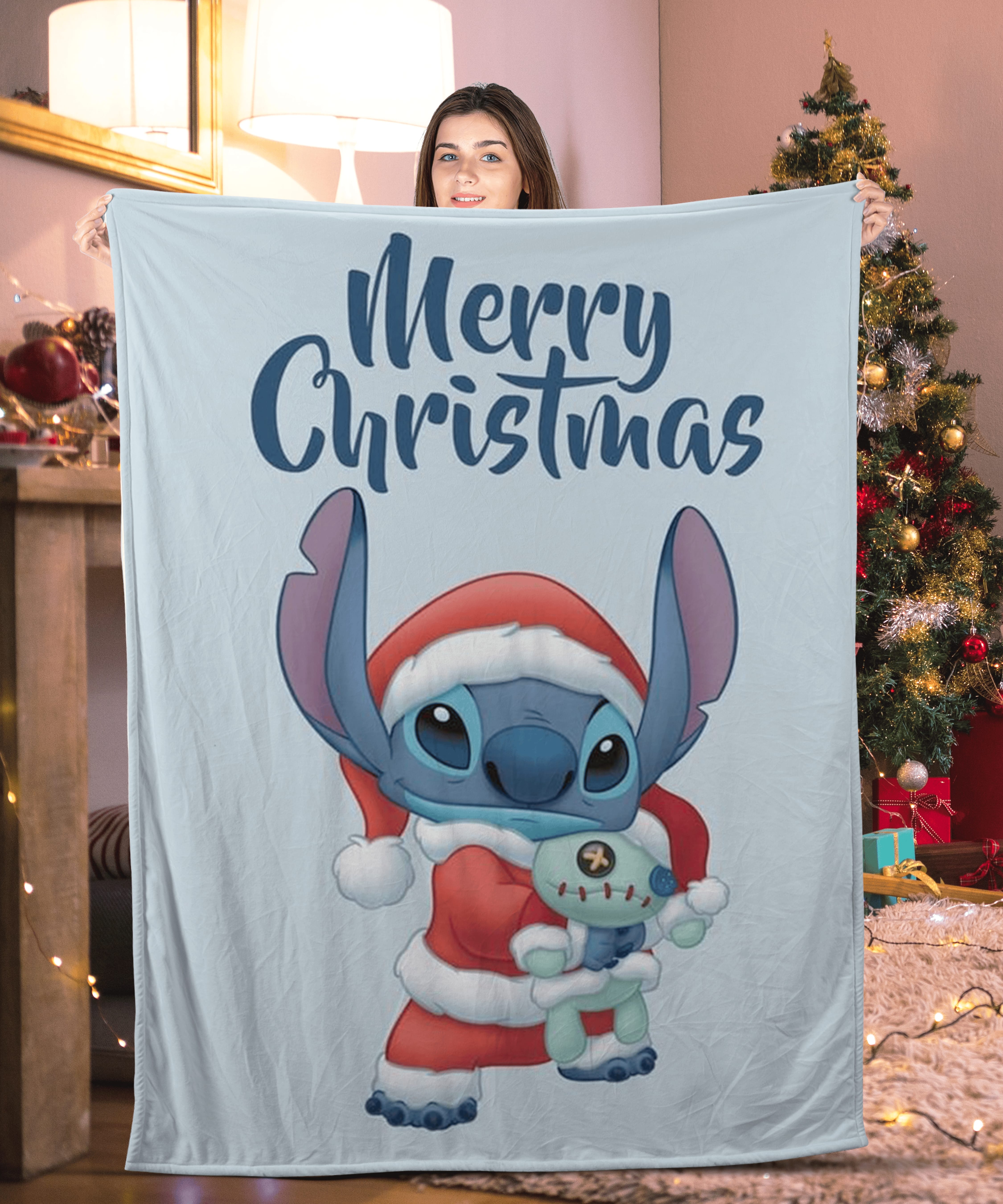 Merry Christmas Santa Sitch Blanket