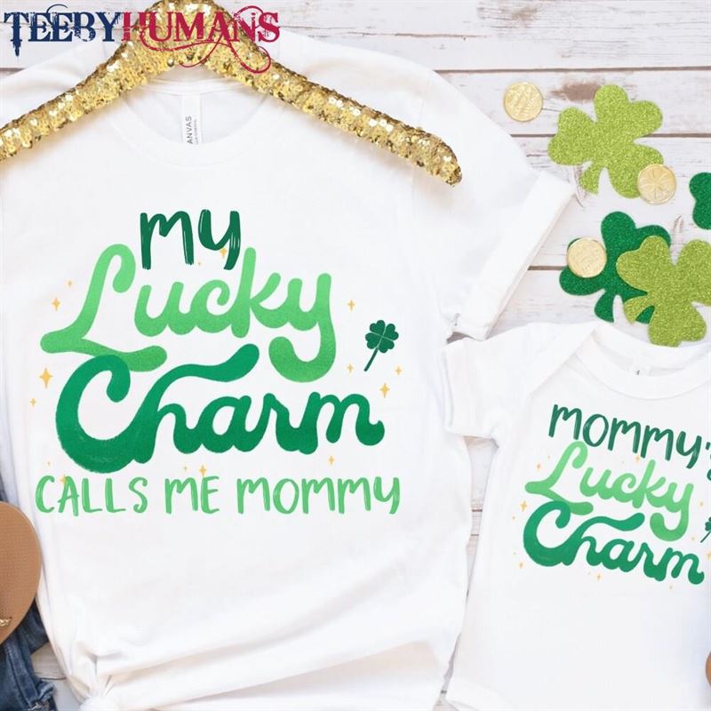 Mommy And Me St Patricks Day Shirts Lucky Mama Sweatshirt Outfit Unisex