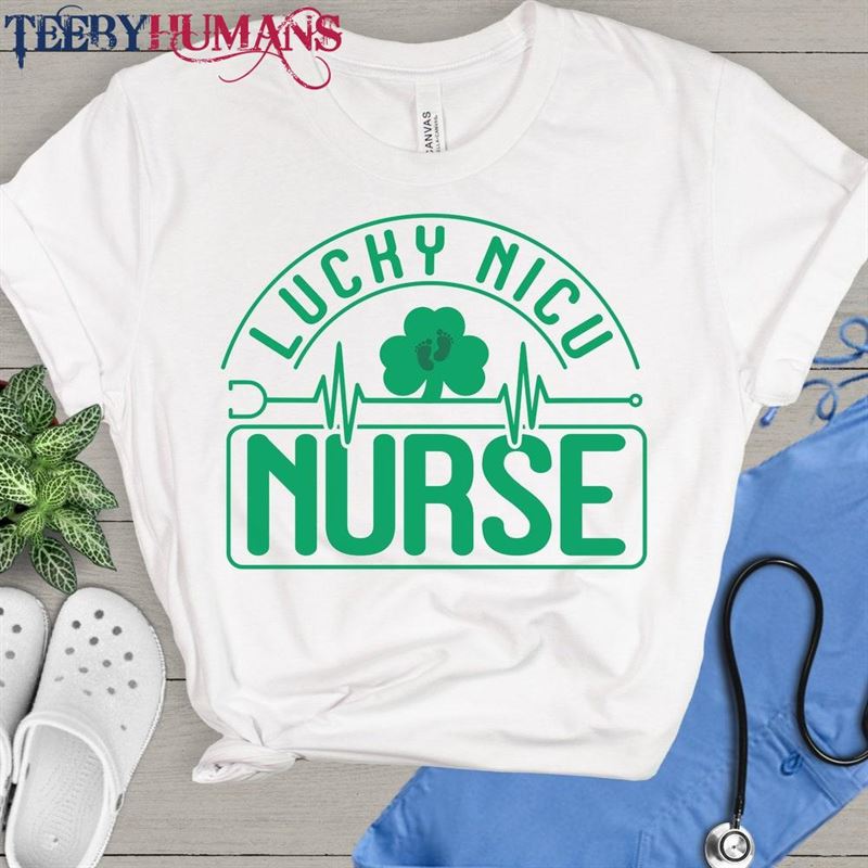 Nicu St Patricks Day Shirt T-Shirt Neonatal Nurse Hoodie Classic