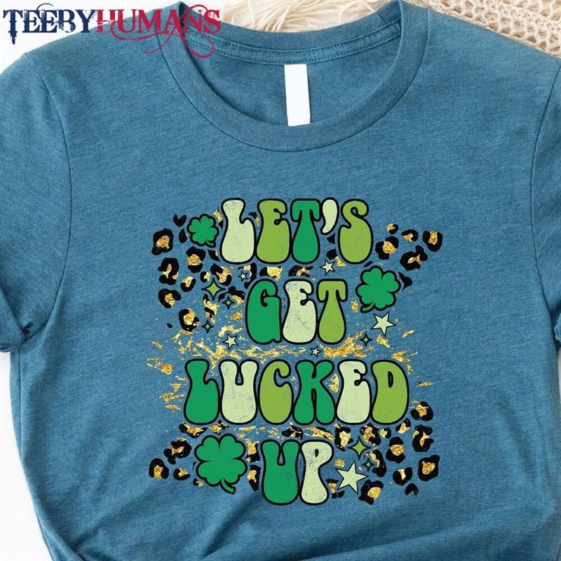 No Glitter Lets Get Lucked Up Shirt Retro St Patricks Day Sweatshirt Classic