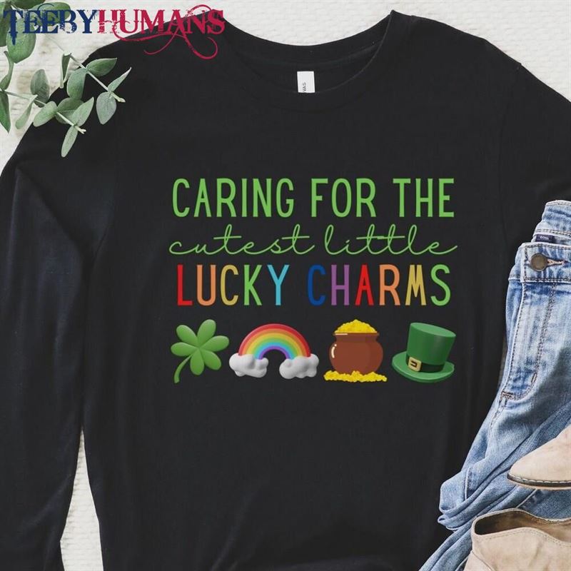 Nurse Saint Patricks Day Long Sleeve St Patrick’s Gift For Irish Teacher Hoodie Classic