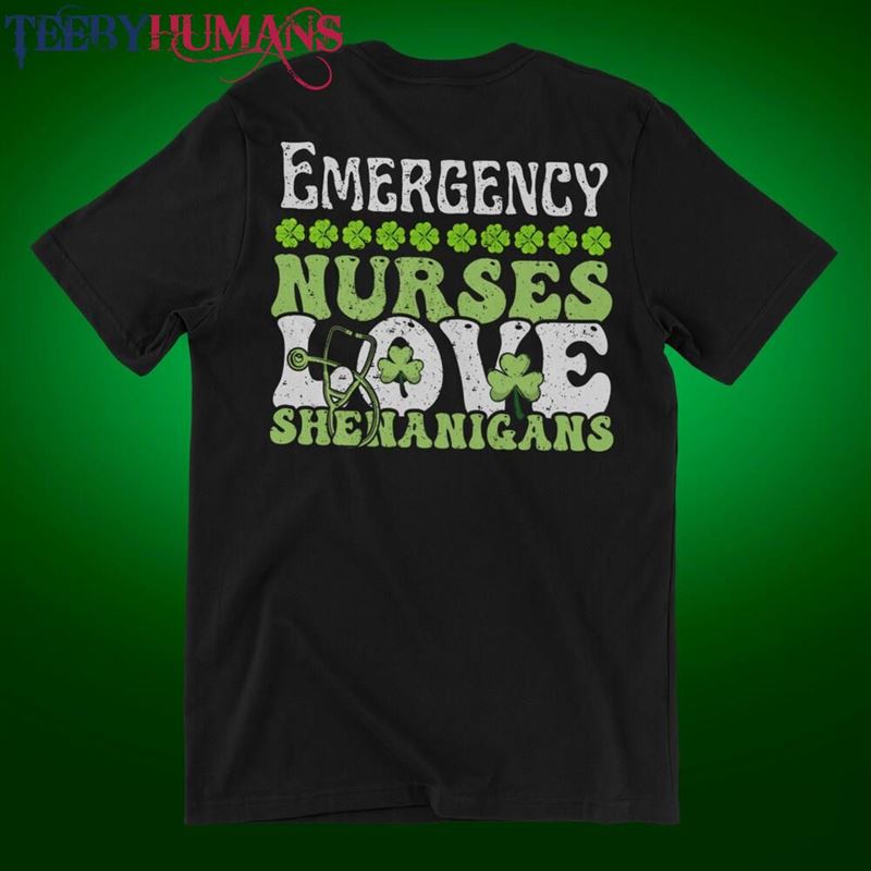 Nurse St Patrick’s Day T-Shirt Emergency Room Hospital Shirt Sweatshirt Classic