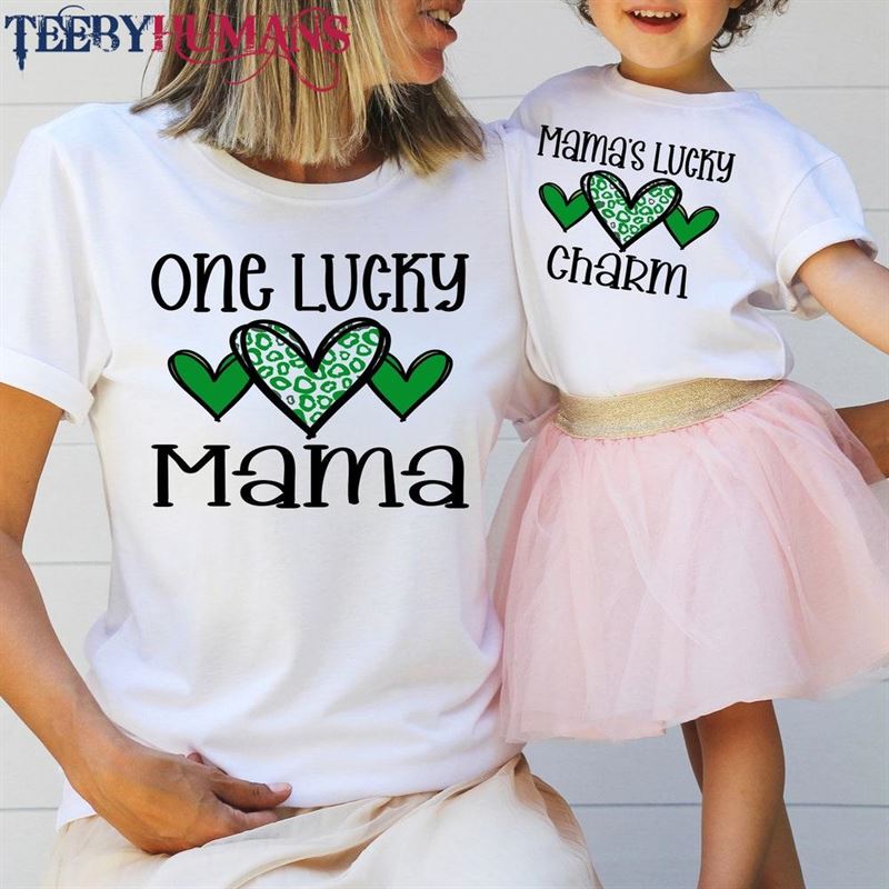 One Lucky Mama’s Charm Mommy And Me St Patrick Unisex Hoodie